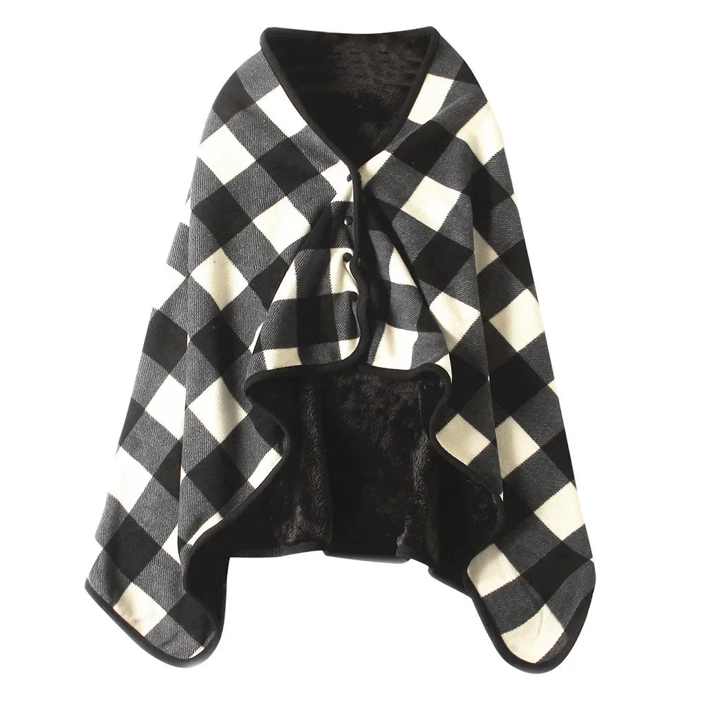 Cozy & Stylish Wearable Shawl Blanket - Perfect for Home, Office, and Travel!