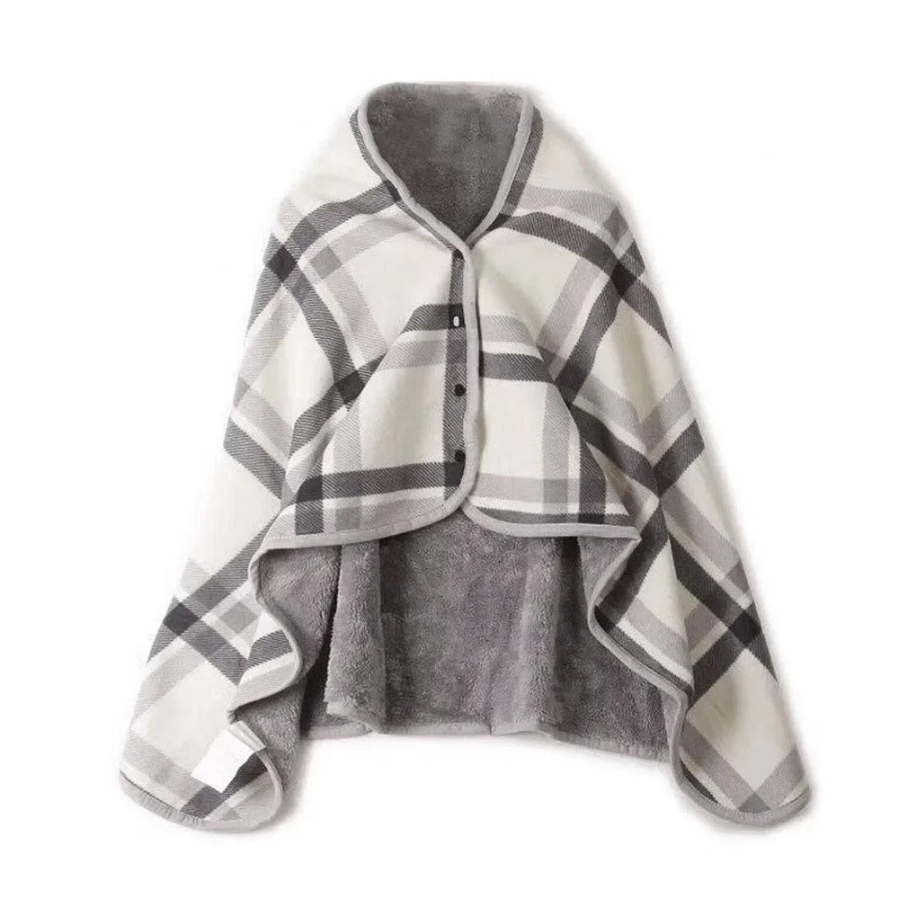 Cozy & Stylish Wearable Shawl Blanket - Perfect for Home, Office, and Travel!